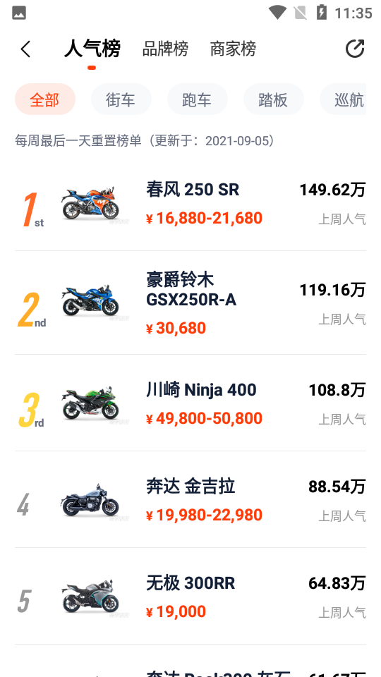 摩托车报价大全app3.15.0安卓版