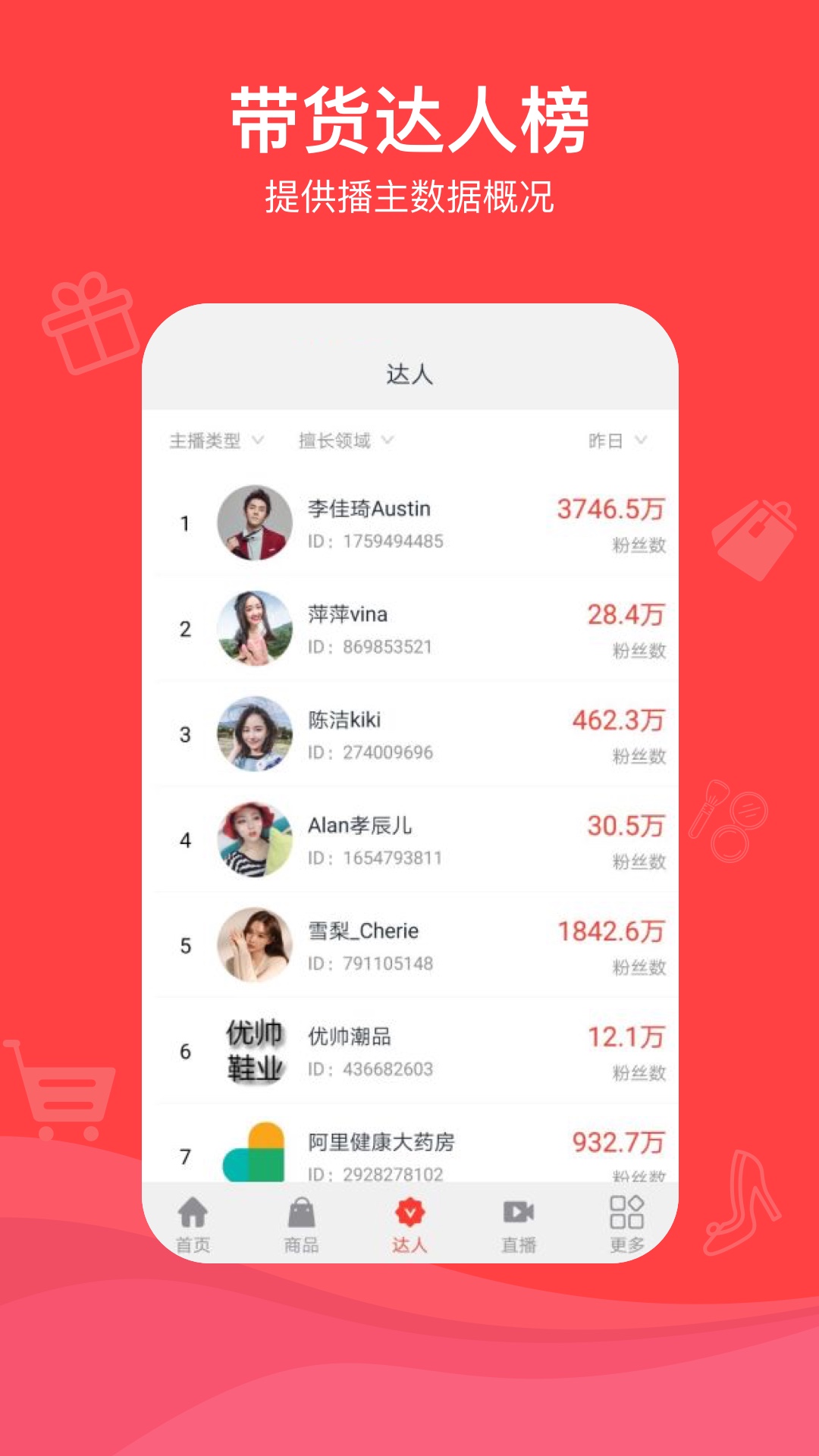 老罗直播带货数据appv2.0.3安卓版