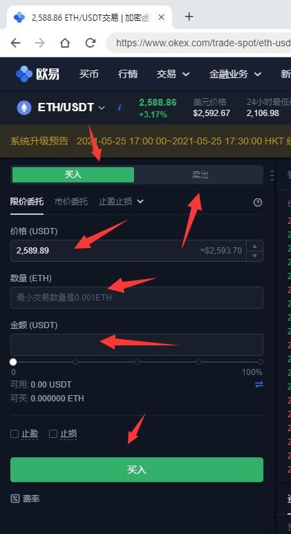 如何购买以太坊币？欧易上购买以太坊币新手教程