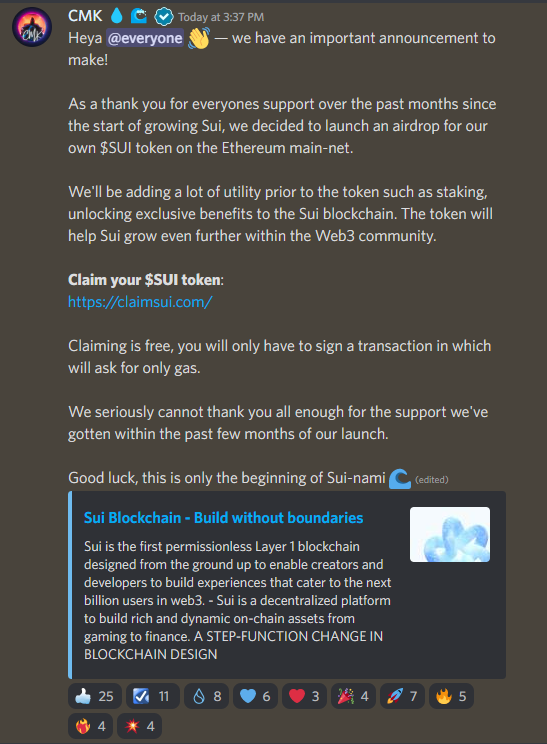 900多加密货币、NFT钓鱼网站指向同一行为者!公链Sui Discord遭黑-第3张图片-腾赚网 900多加密货币、NFT钓鱼网站指向同一行为者!公链Sui Discord遭黑-第3张图片-腾赚网