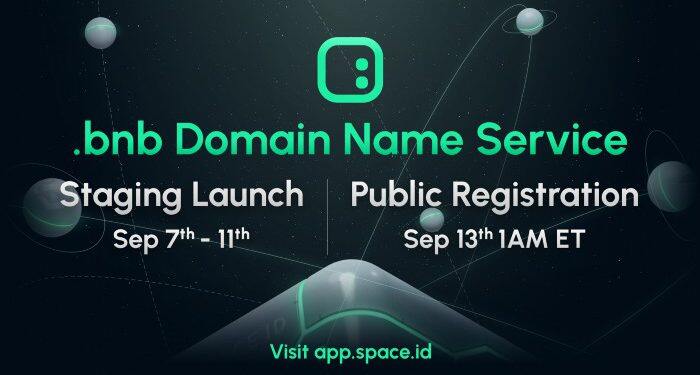 SPACEID宣布.bnb域名将于9/13启动公开注册(附小白注册教程)-第1张图片-腾赚网 SPACEID宣布.bnb域名将于9/13启动公开注册(附小白注册教程)-第1张图片-腾赚网