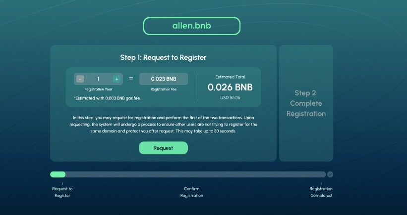 SPACEID宣布.bnb域名将于9/13启动公开注册(附小白注册教程)-第4张图片-腾赚网 SPACEID宣布.bnb域名将于9/13启动公开注册(附小白注册教程)-第4张图片-腾赚网
