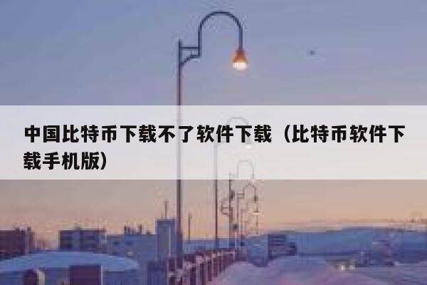 中国比特币下载不了软件下载（比特币软件下载手机版）-第1张图片-欧易下载