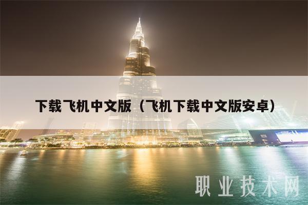 下载飞机中文版（飞机下载中文版安卓）-第1张图片-欧易下载