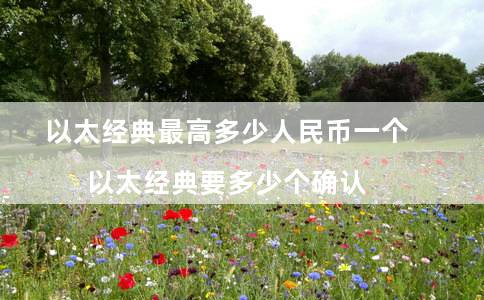 以太经典最高多少人民币一个（以太经典要多少个确认）-第1张图片-欧易下载