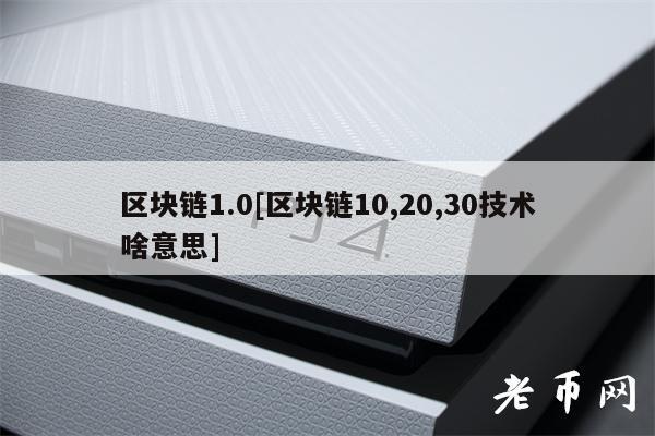 区块链1.0[区块链10,20,30技术啥意思]-第1张图片-欧易下载