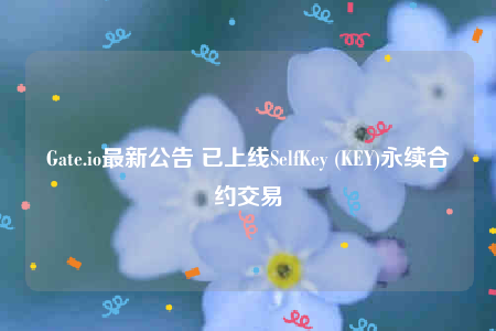Gate.io最新公告 已上线SelfKey (KEY)永续合约交易-第1张图片-欧易下载