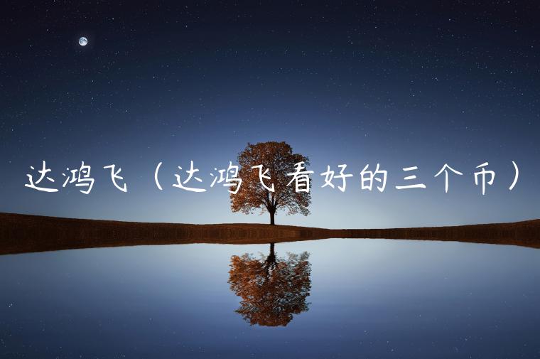 达鸿飞（达鸿飞看好的三个币）-第1张图片-欧易下载