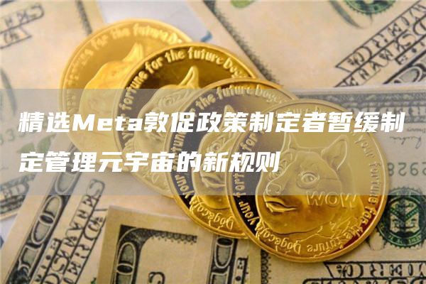 精选Meta敦促政策制定者暂缓制定管理元宇宙的新规则-第1张图片-欧易下载
