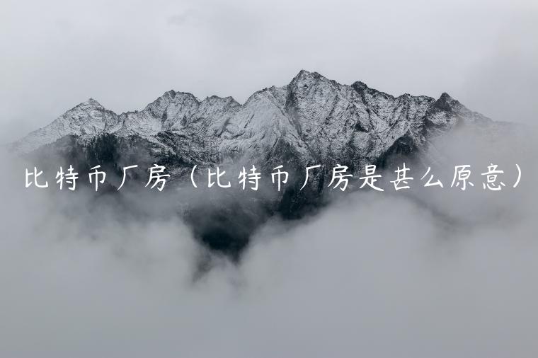 比特币厂房（比特币厂房是甚么原意）-第1张图片-欧易下载