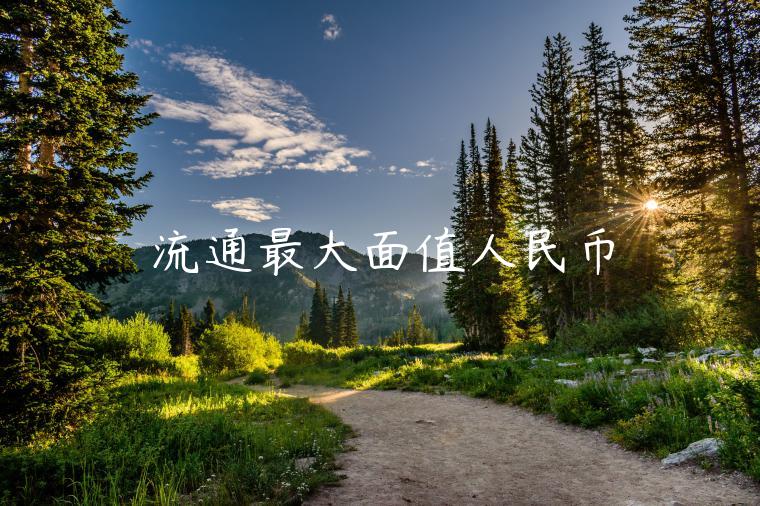 流通最大面值人民币-第1张图片-欧易下载