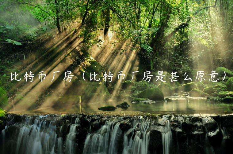 比特币厂房（比特币厂房是甚么原意）-第1张图片-欧易下载