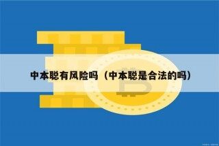 中本聪有风险吗（中本聪是合法的吗）