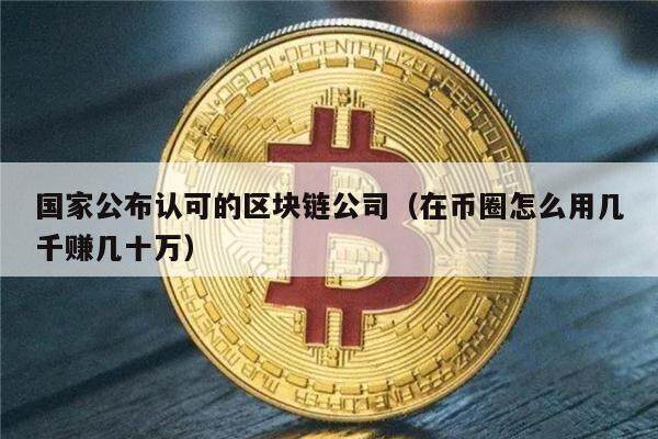 国家公布认可的区块链公司（在币圈怎么用几千赚几十万）-第1张图片-欧易下载