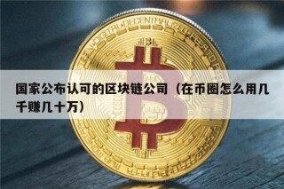 国家公布认可的区块链公司（在币圈怎么用几千赚几十万）