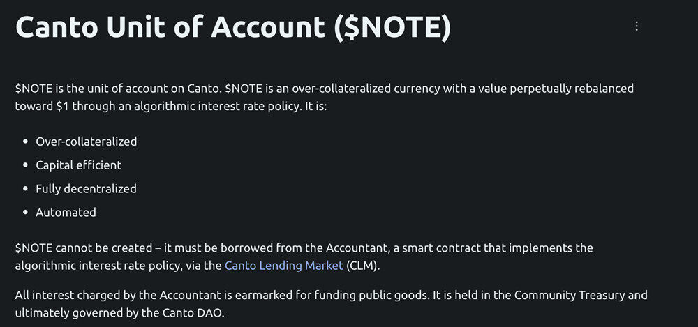 新公链CANTO生态 完全去中心化 免费DB 算稳币NOTB等-第6张图片-欧易下载