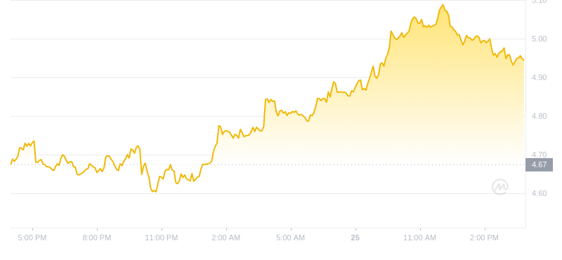 2024年09月25日RUNE币价格