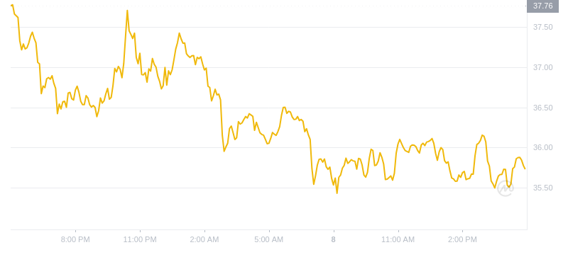 2024年10月08日Ordi币价格