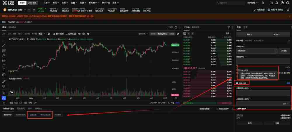 交易所怎么设置成本位止盈保护?芝麻开门交易所设置止盈保护教程