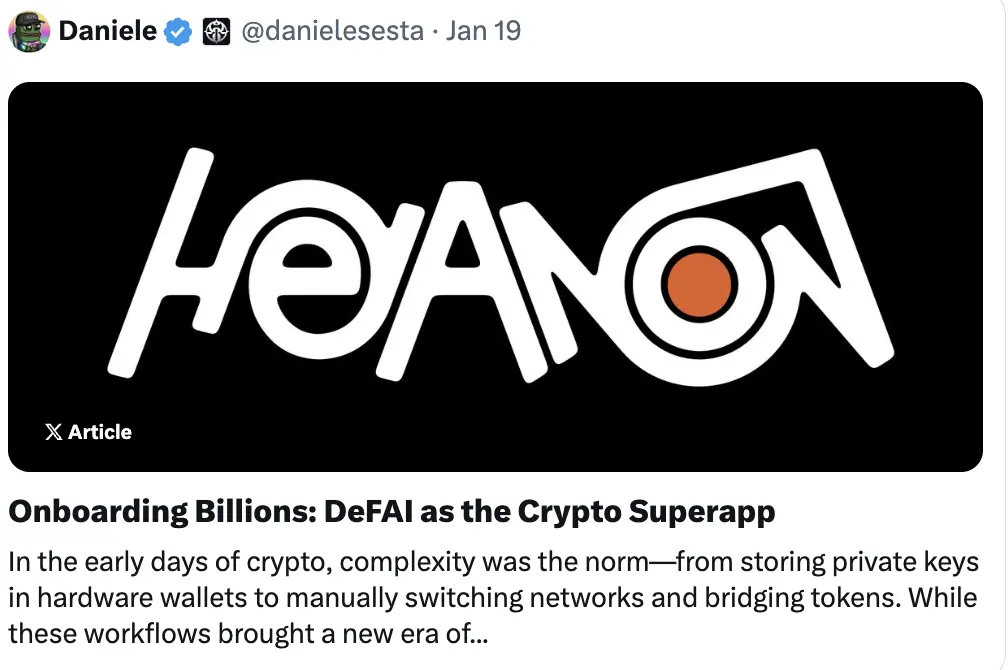 DWF Ventures 解码 DeFAI:你应该关注这四大方向中的核心项目