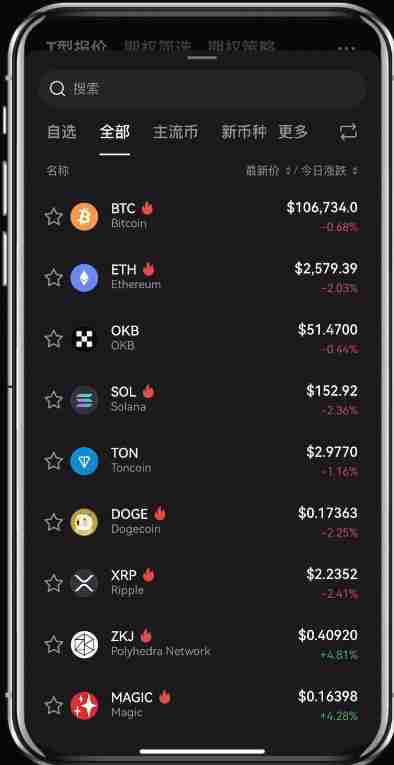 殴易（OKX）期权产品使用指南，图文教程手机app端