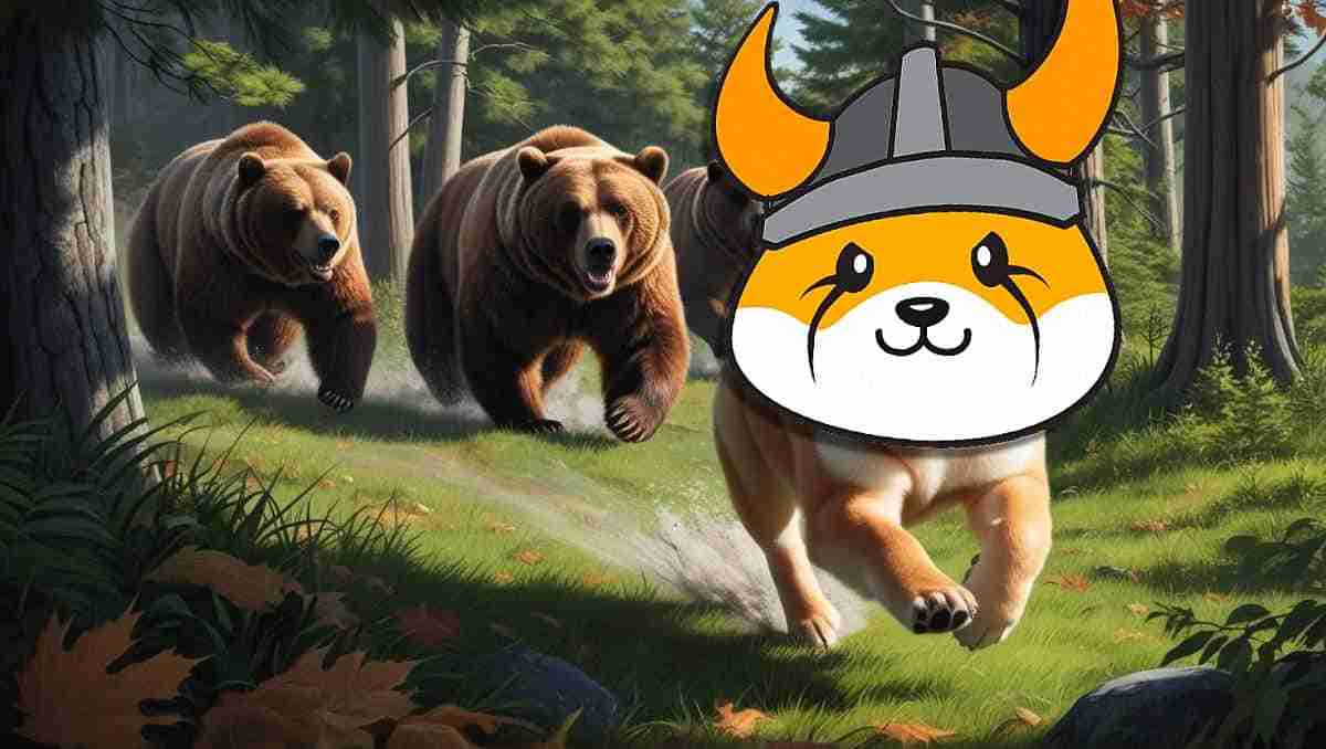 在三角突破手表中，Floki Price付出了可能的150％集会