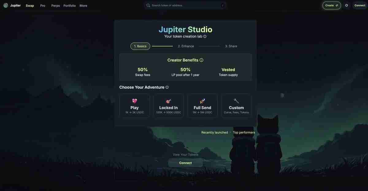 Jupiter Studio打新平台上线,创建代币功能介绍