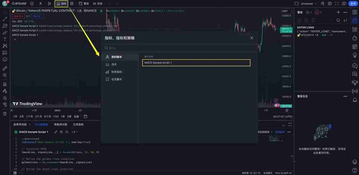 如何使用TradingView警报创建您的信号策略？