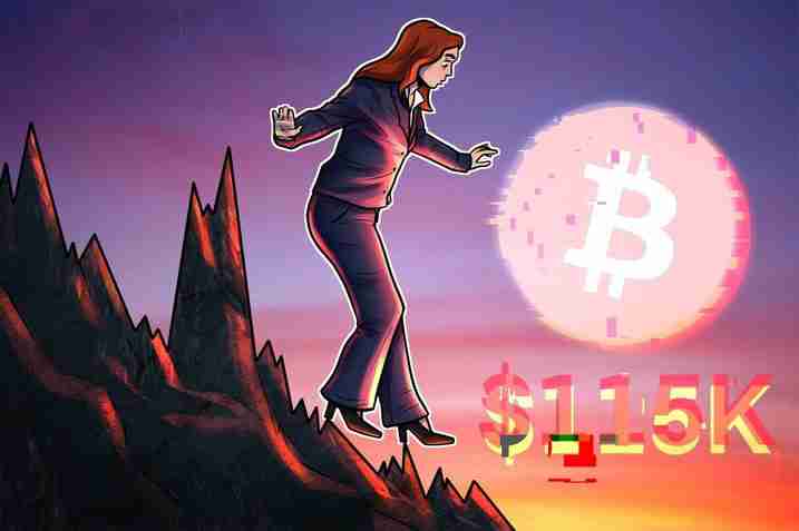 交易员预期比特币(btc)卖方力量枯竭，关注价格回调至11.5万美元