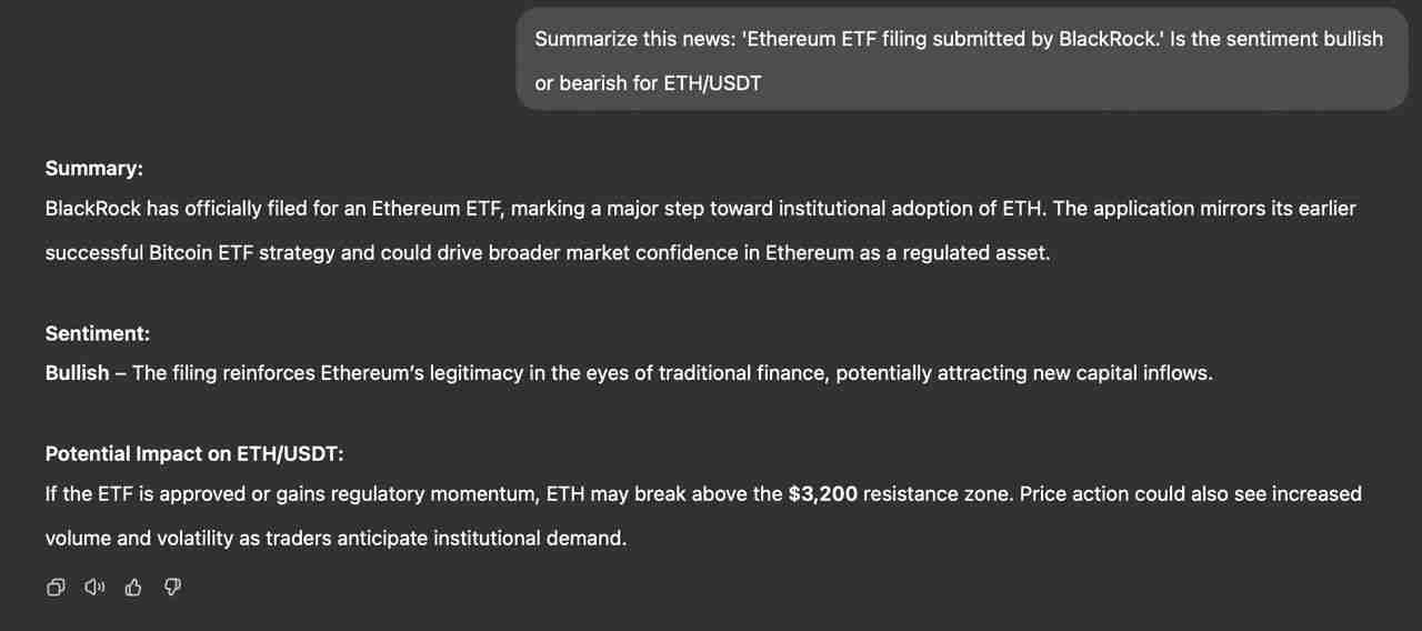 ChatGPT怎么用？ChatGPT AI 在加密交易中的5 个实际应用案例