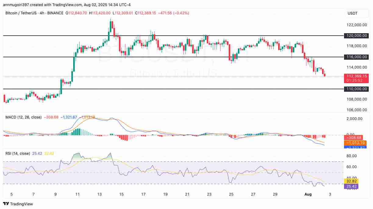 比特币价格稳定在 11.2 万美元，是否会反弹至 13.5 万美元？