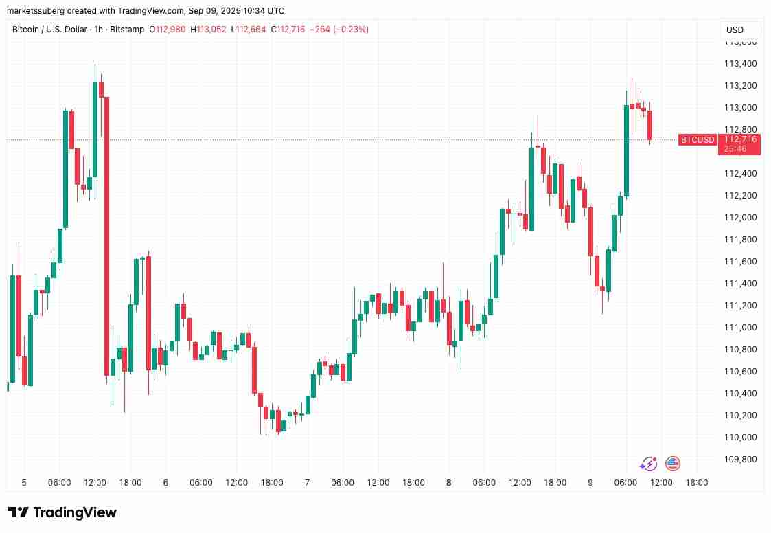 比特币（BTC）触及11.3万美元，分析称美联储降息或推动其“重返高点”